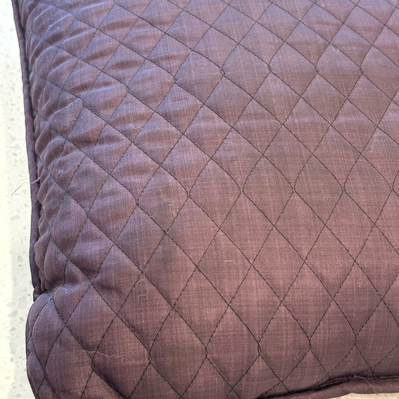 CROSCILL 16" SQUARE PURPLE AMETHYST QUILTED THROW PILLOW - Picture 3 of 9